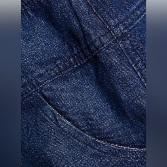 EB Denim Modular Denim Cargo Skirt in Midnight - Picture 5 of 13